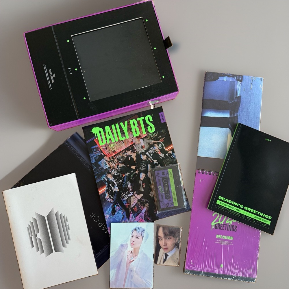 BTS 2022 Season's Greetings Open Package Box K-Pop Merchandise SEE PICTURES